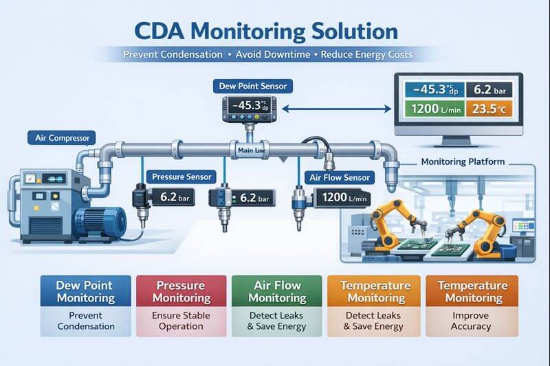 GW1 CDA system - dew point transmitter